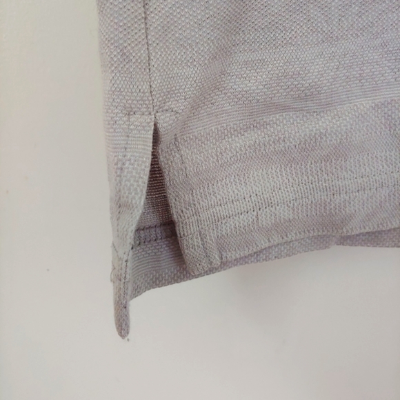 Bugatchi Cotton Jacquard Polo Shirt Grey Short Sleeve Size M - Picture 8 of 15